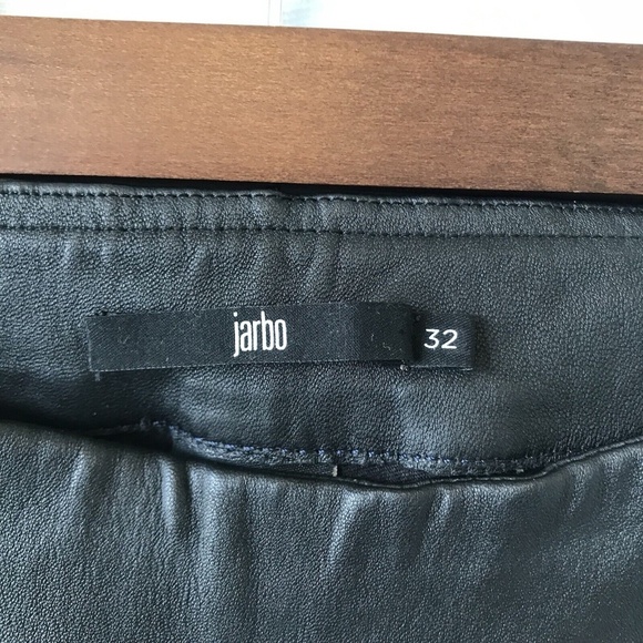 Jarbo CATERINA ANKLE STRAIGHT LEG PANT IN STRETCH LEATHER Size 32 Eu 2-4 Us - Picture 5 of 16